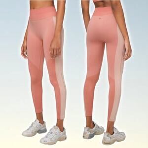 LULULEMON Ebb to Train Tight Abstract Size 6 Copper Clay Angel Wing